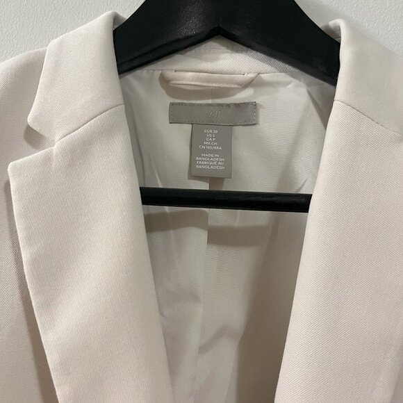 H&M Women's White Blazer, Small - Picture 4 of 9
